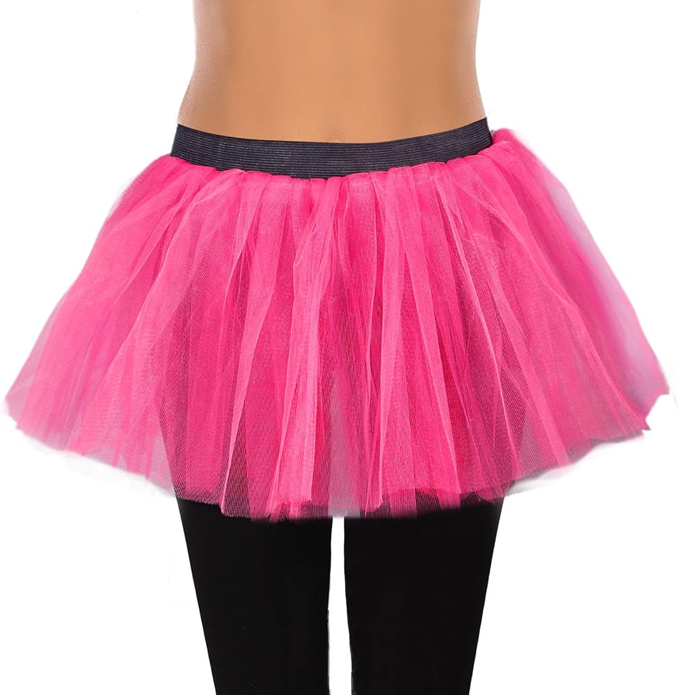 Amazon.com: 6 Pack Runner Tutu Skirts Women Tulle Skirt 3 Layered